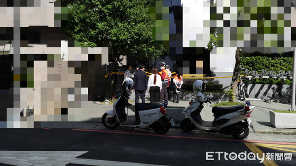 ▲一名女子墜落花園,明顯死亡。(圖/記者黃彥傑攝) ▲一名女子墜落花園,明顯死亡。(圖/記者黃彥傑攝)