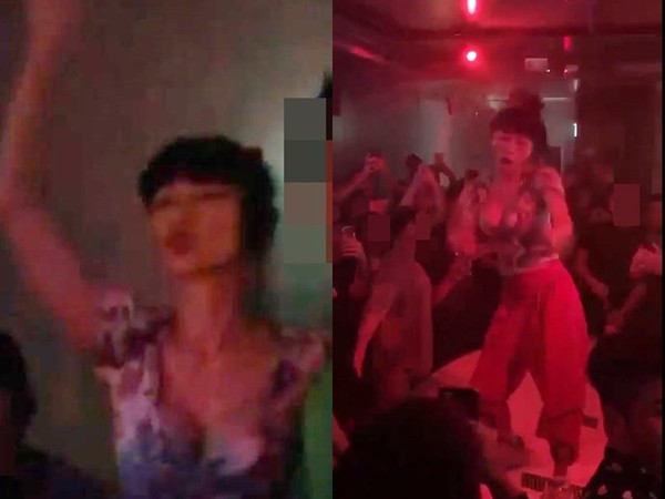 ▲▼白靈出現夜店。(圖/讀者提供) ▲▼白靈出現夜店。(圖/讀者提供)