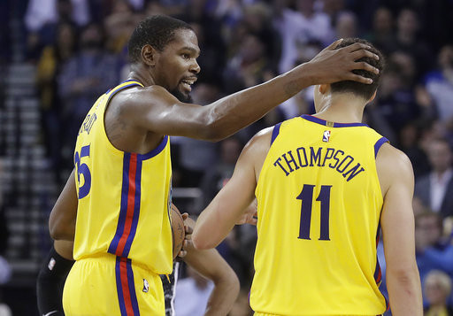 ▲▼杜蘭特曝光湯普森傷到阿基里斯腱後的近況。(圖/達志影像/美聯社) ▲▼杜蘭特曝光湯普森傷到阿基里斯腱後的近況。(圖/達志影像/美聯社)