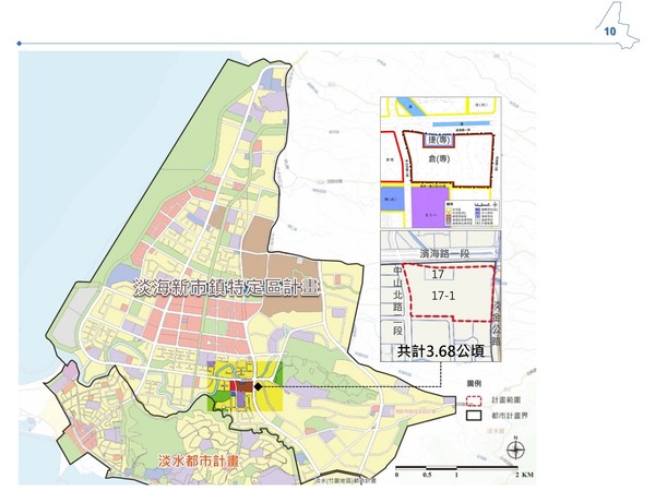 ▲▼淡水新市鎮特定區計畫區示意圖。（圖／營建署提供）