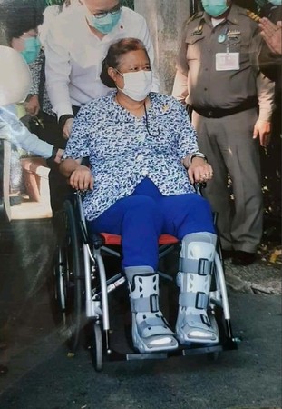▲▼詩琳通公主因腳傷入院。（圖／翻攝自推特／@ThaiRoyalFamily）