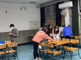 ▲輔大舉辦AI人文營，讓高中生了解輔大文學院與人文學科。