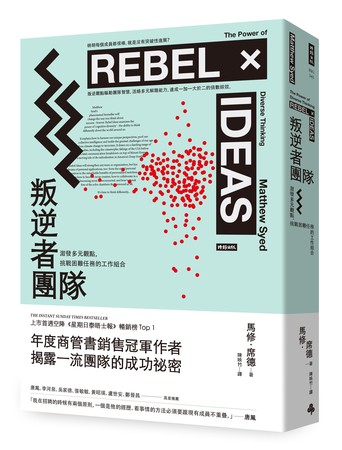 ▲▼時報出版《叛逆者團隊：激發多元觀點，挑戰困難任務的工作組合》（圖／時報出版）