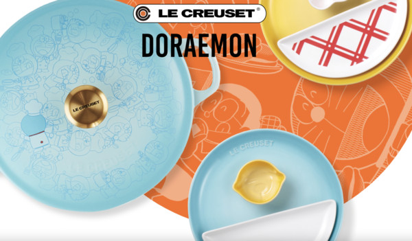 ▲LE CREUSET X 哆啦Ａ夢聯名餐具。（圖／翻攝日本LE CREUSET官網）