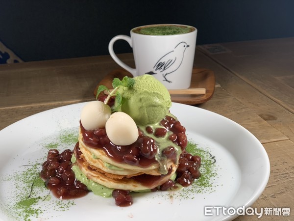 ▲▼杏桃鬆餅屋抹茶季。（圖／記者蕭筠攝）