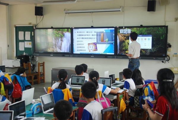 ▲BenQ教育互動觸控顯示器　台灣智慧教室市佔第一。（圖／BenQ提供）