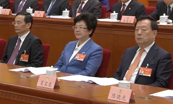 ▲▼2021、兩會、大陸全國政協主席汪洋、大陸全國政協第十三屆第四次會議、習近平、李克強、栗戰書、汪洋、王滬寧、趙樂際、韓正、國務院港澳辦主任夏寶龍。（圖／翻攝央視）