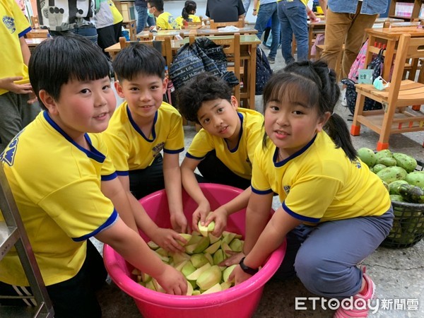 ▲台南市南大附小彩虹斑馬志工隊,執行教育部戶外教育,推出「西瓜綿仔與瓜子瓜」,學生一窺「另類」西瓜,各個直呼大開眼界。(圖/記者林悅攝,下同) ▲台南市南大附小彩虹斑馬志工隊,執行教育部戶外教育,推出「西瓜綿仔與瓜子瓜」,學生一窺「另類」西瓜,各個直呼大開眼界。(圖/記者林悅攝,下同)