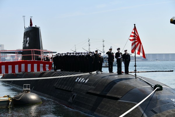 ▲▼日本最後一艘蒼龍級潛艦「鬪龍號」服役，12艘蒼龍級全數到齊。（圖／取自防衛省 海上自衛隊twitter）