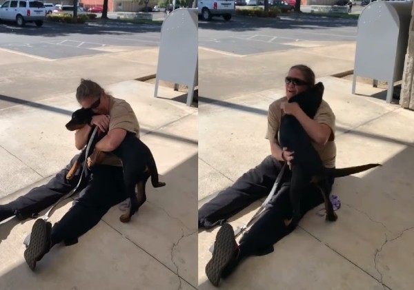 狗狗遭竊重回飼主懷抱。（圖／翻攝自Sacramento Police Department）