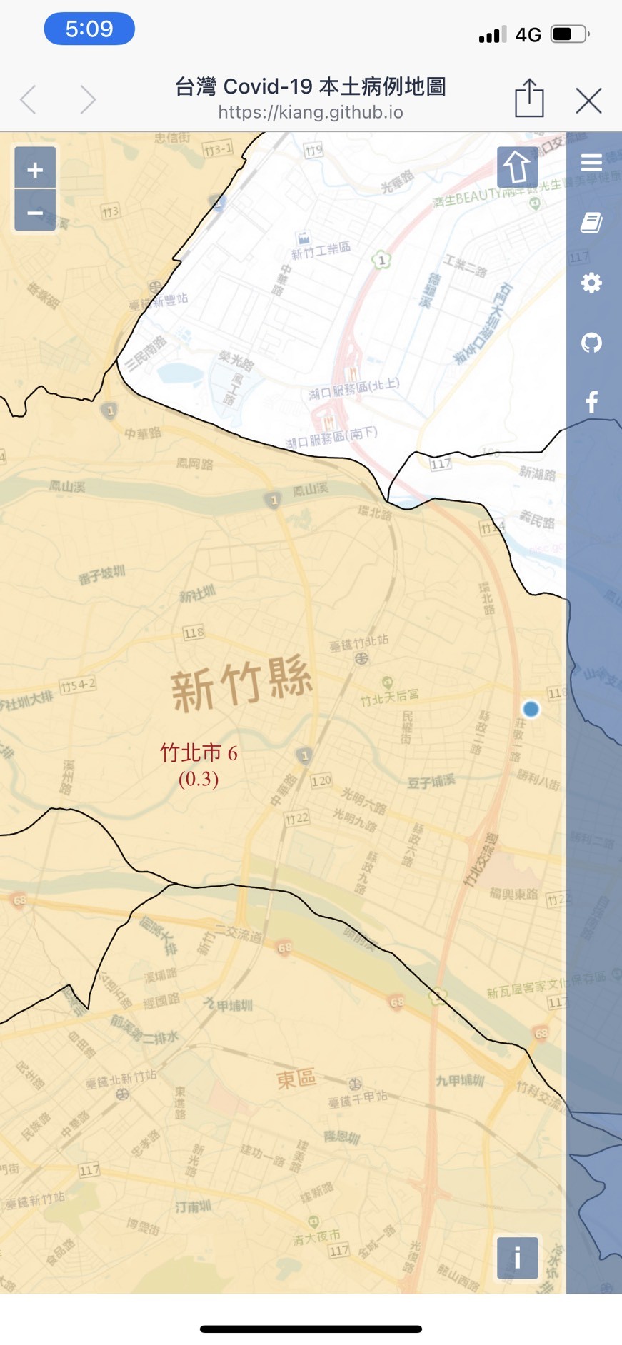 ▲▼「本土病例地圖」上線　（圖／翻攝台灣本土病例地圖）