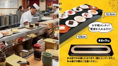 在家就能吃迴轉壽司！日知名壽司店開放出租「輸送帶」大受歡迎