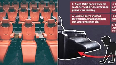 影廳電動躺椅「夾住頸椎」！24歲男買VIP座位和愛妻約會　彎腰撿個手機命沒了