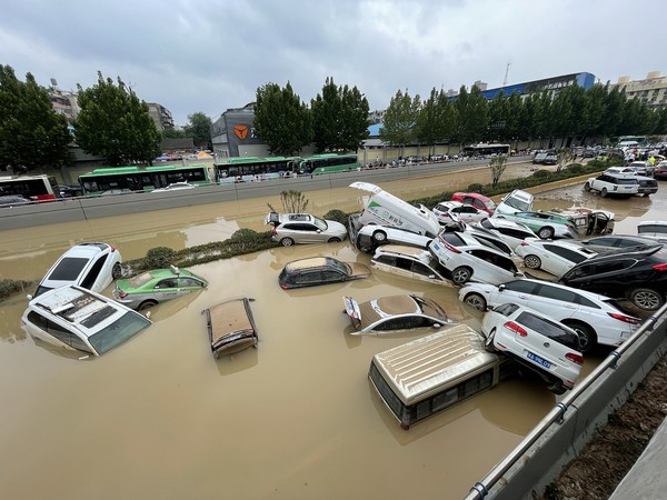 ▲▼中國河南省鄭州市洪水肆虐。（圖／CFP）