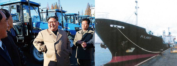 北斗星號遭指控駁油給北韓船隻，不僅讓船員長時間被囚於斷水斷電的船上，也重挫邱永堂的油品事業。（圖／翻攝自北韓中央通訊社、讀者提供）