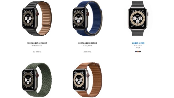 ▲鈦金屬錶殼Apple Watch Series 6。（圖／取自蘋果官網）