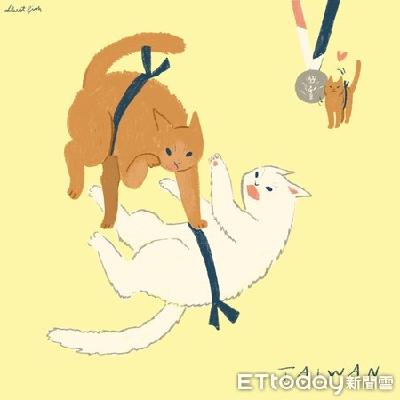 ▲▼貓貓奧運系列（圖／網友灰塵魚授權）