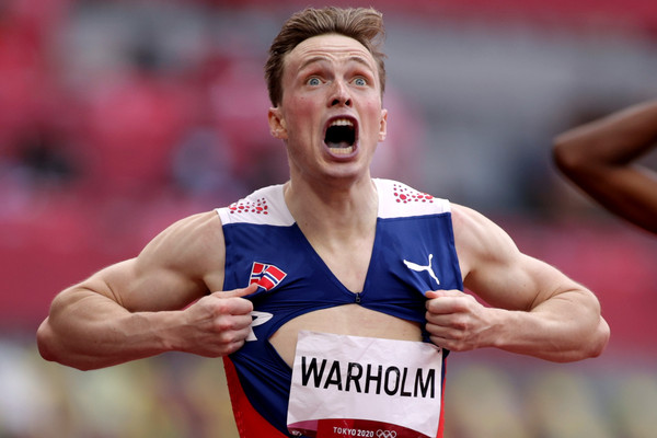 ▲▼挪威沃爾霍姆（Karsten Warholm）東奧決賽破自己的世界紀錄（圖／路透）