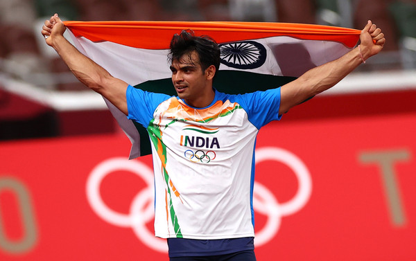 ▲▼印度在東京奧運的首面奧運金牌開胡，由喬普拉（Neeraj Chopra）在男子標槍奪金。（圖／路透）