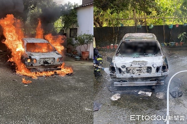 ▲▼ 高雄旗山火燒車 。(圖/記者吳奕靖翻攝) ▲▼ 高雄旗山火燒車 。(圖/記者吳奕靖翻攝)