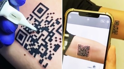 把健康通行證QR Code刺在手臂！22歲男大生暢行無阻　網讚又潮又實用