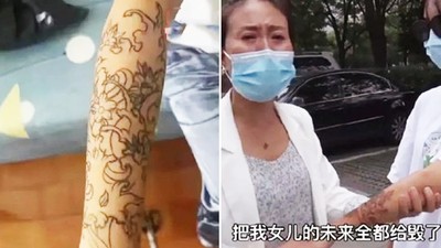 花300元紋身後悔「又花3萬洗掉」母控刺青師坑殺學生：毀了我女兒