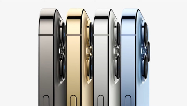 ▲▼iPhone 13 Pro有石墨色、金色、銀色及遠峰藍4種顏色。（圖／翻攝自直播／蘋果發表會）