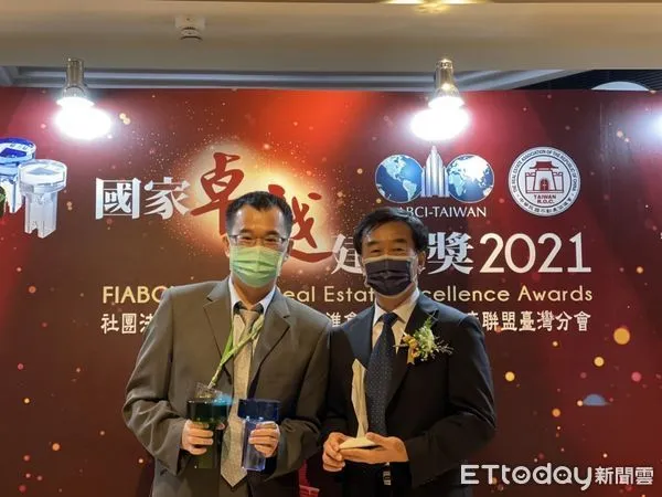 ▲台南市政府地政局辦理之「台南市北安商業區市地重劃工程」等3件重劃開發工程,勇奪2021國家卓越建設獎。(圖/記者林悅翻攝,下同)