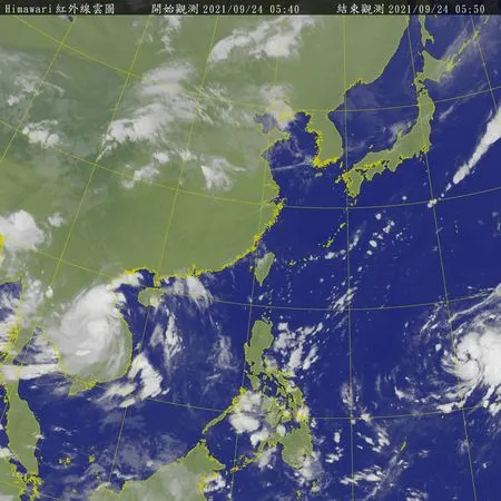 ▲▼衛星雲圖。(圖/翻攝中央氣象局)