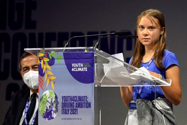 ▲▼瑞典環保少女童貝里（Greta Thunberg）出席氣候變遷青年行動峰會。（圖／路透社）