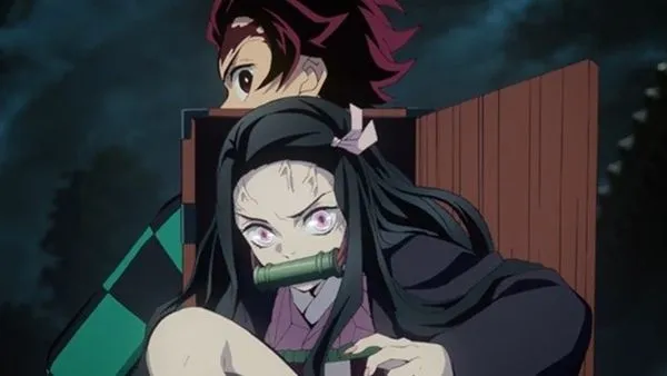 ▲▼禰豆子箱子(圖/《鬼滅之刃》劇照)