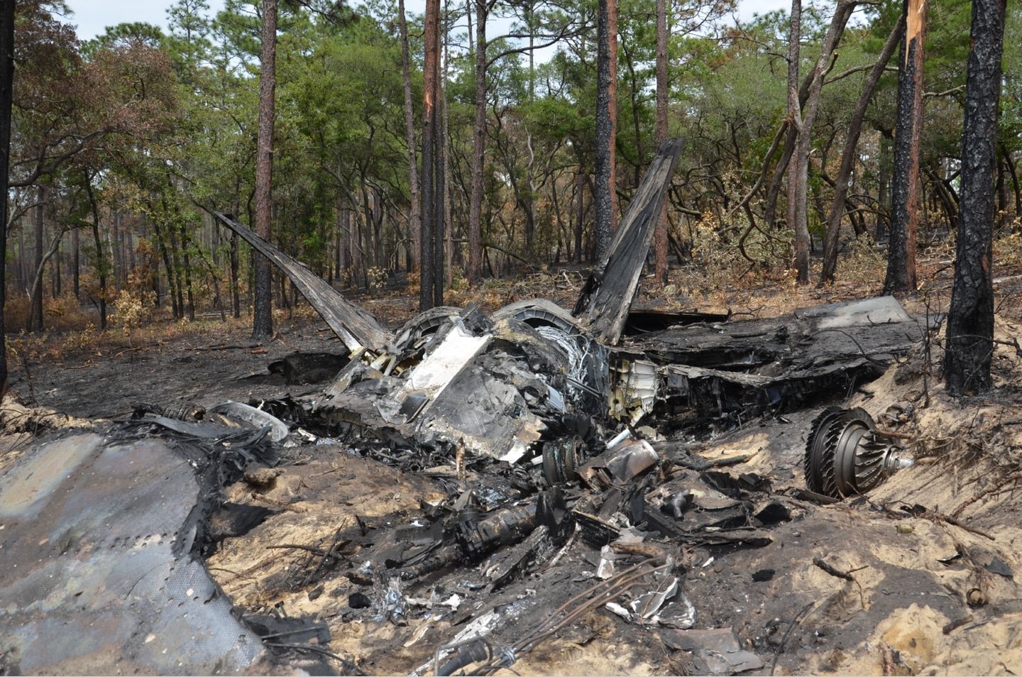 ▲▼美國空軍一架F-22猛禽戰鬥機2020年5月墜毀 。（圖／翻攝自美國空軍）