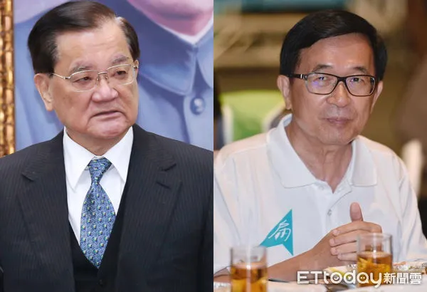 ▲▼連戰、陳水扁。(合併圖/記者黃克翔攝、記者張一中攝)