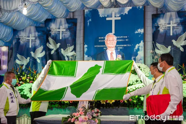 ▲民進黨創黨元老楊四海律師23日舉行告別禮拜儀式 。(圖/民進黨屏東縣黨部提供 ,以下同)