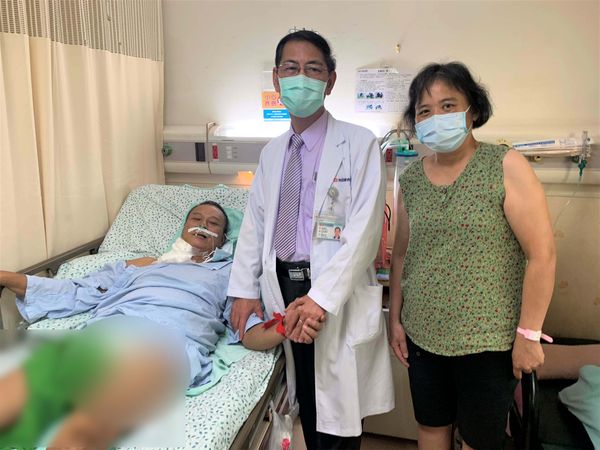 ▲奇蹟!三次來回鬼門關,舌癌男6hr內2度心臟病發險猝死被救回。(圖/院方提供)