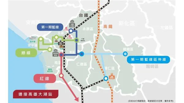 串起府城、科技雙核心!台南捷運打造先進未來移居城(圖/臺南市政府交通局提供)