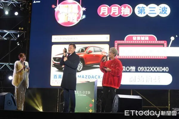 ▲登錄41張發票抽中休旅車 幸運男接電話大喊:你是我的偶像。(圖/記者陳凱力翻攝)