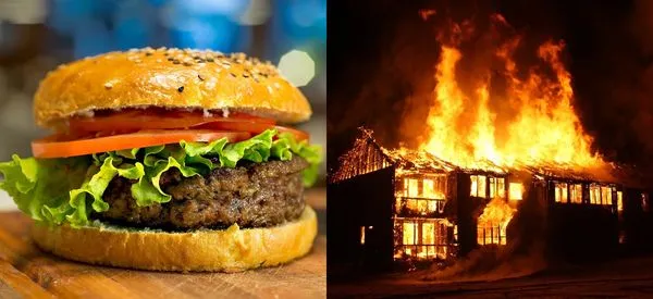 ▲▼馬來西亞一名男子以燒毀房子威脅爸爸買漢堡給他。(組圖/取自免費圖庫Pixabay)