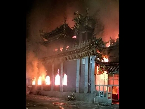 ▲彰化宮廟大火。(圖/彰化消防局提供,以下同)