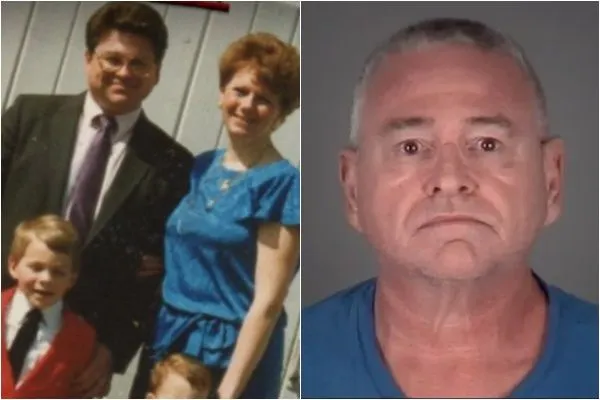 ▲▼美國男子理查(Richard Hoagland)拋家棄子,逃到佛州盜用別人身分生活。(左圖/翻攝推特@1USNews;右圖/翻攝帕斯科郡警長辦公室)