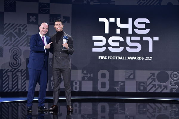 ▲▼ 葡萄牙巨星C羅（Cristiano Ronaldo）則獲FIFA特別獎            。（圖／達志影像／美聯社）