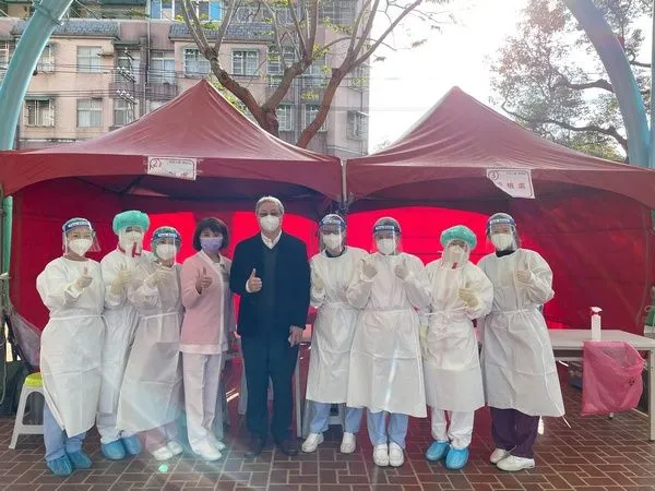 ▲北榮桃園分院快篩快打部隊