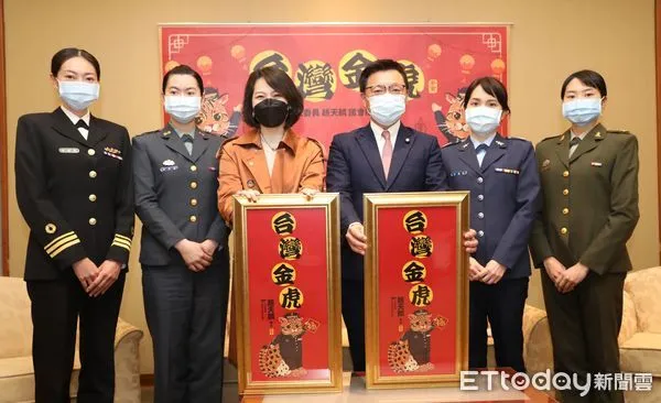 ▲▼立委趙天麟舉行「台灣金虎」賀歲春聯發表記者會。(圖/記者屠惠剛攝)