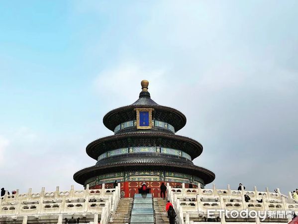 ▲▼ 2022、北京、天壇、初雪、大寒降雪 。(圖/記者任以芳攝)