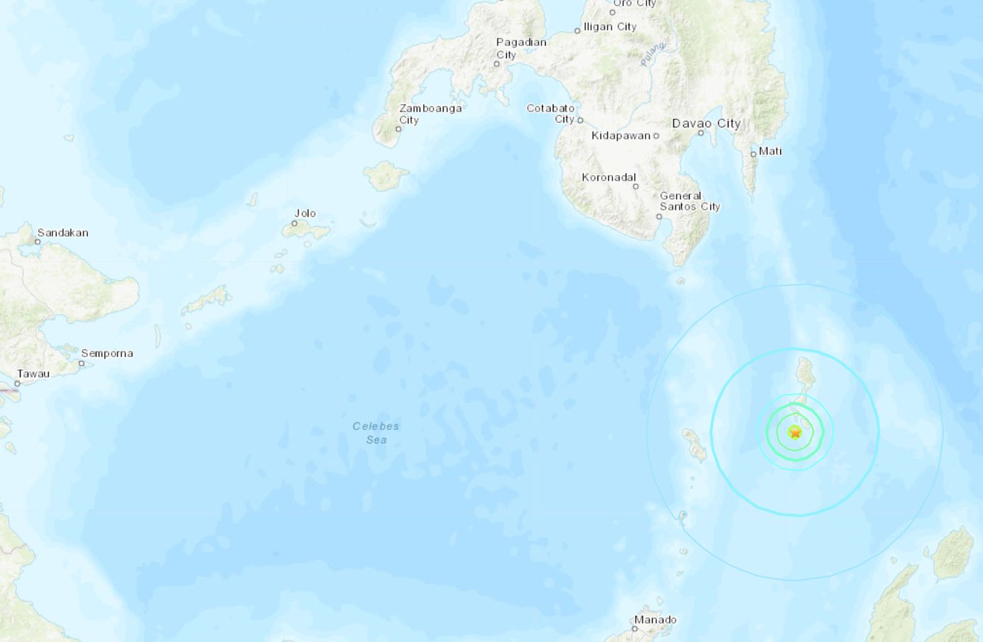 ▲▼菲律賓規模6地震。（圖／USGS）