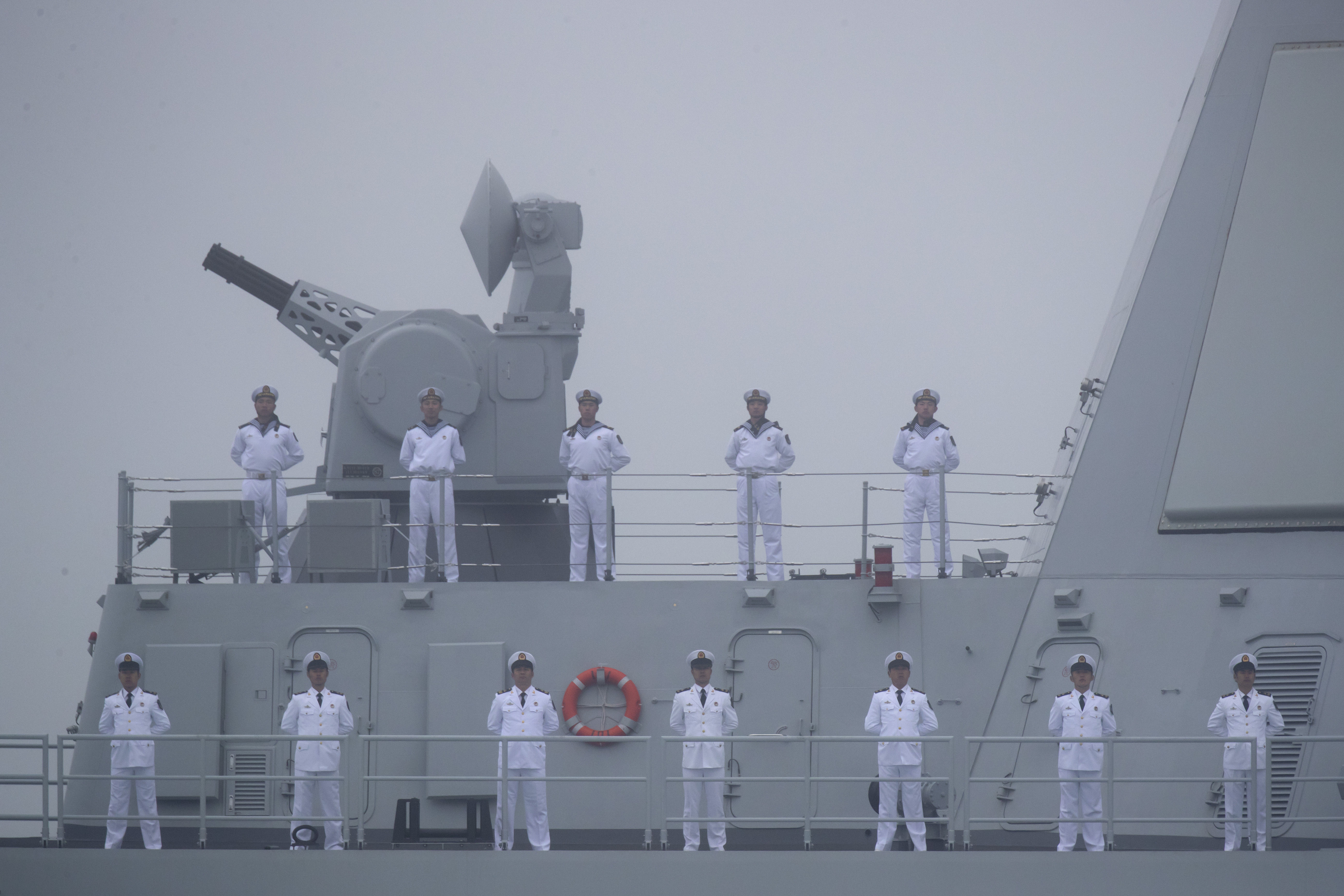▲▼中國第四代驅逐艦055型飛彈驅逐艦。（圖／達志影像／美聯社）