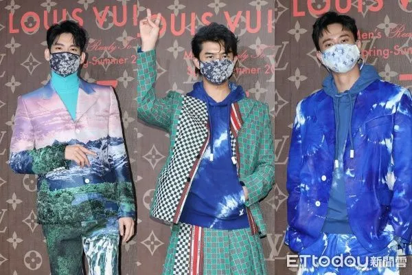▲▼路易威登(LV)2022春夏男裝系列上市媒體預覽-林柏宏、陳柏霖、劉冠廷。(圖/記者黃克翔攝)