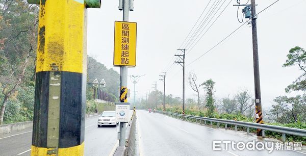 ▲桃園市交通大隊在台3線龍潭區增設區間測速，取締違規超速行為。（圖／記者沈繼昌翻攝）