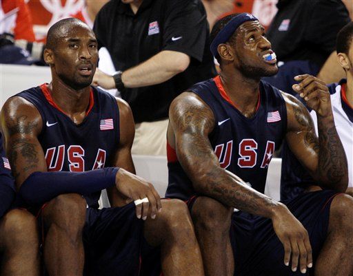 ▲▼詹姆斯、布萊恩2008年代表美國男籃參加北京奧運。（圖／達志影像／美聯社）