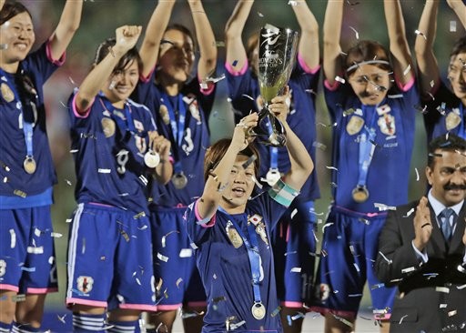 日本女足奪下隊史首座亞洲女足錦標賽冠軍。(圖／達志影像／美聯社)
